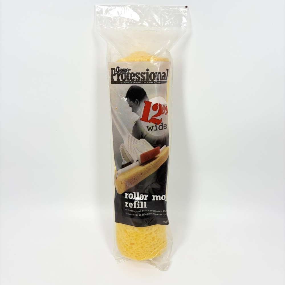 Quickie Professional Jumbo Roller Mop Head Refill Type P 12” Fits 055 / 055B