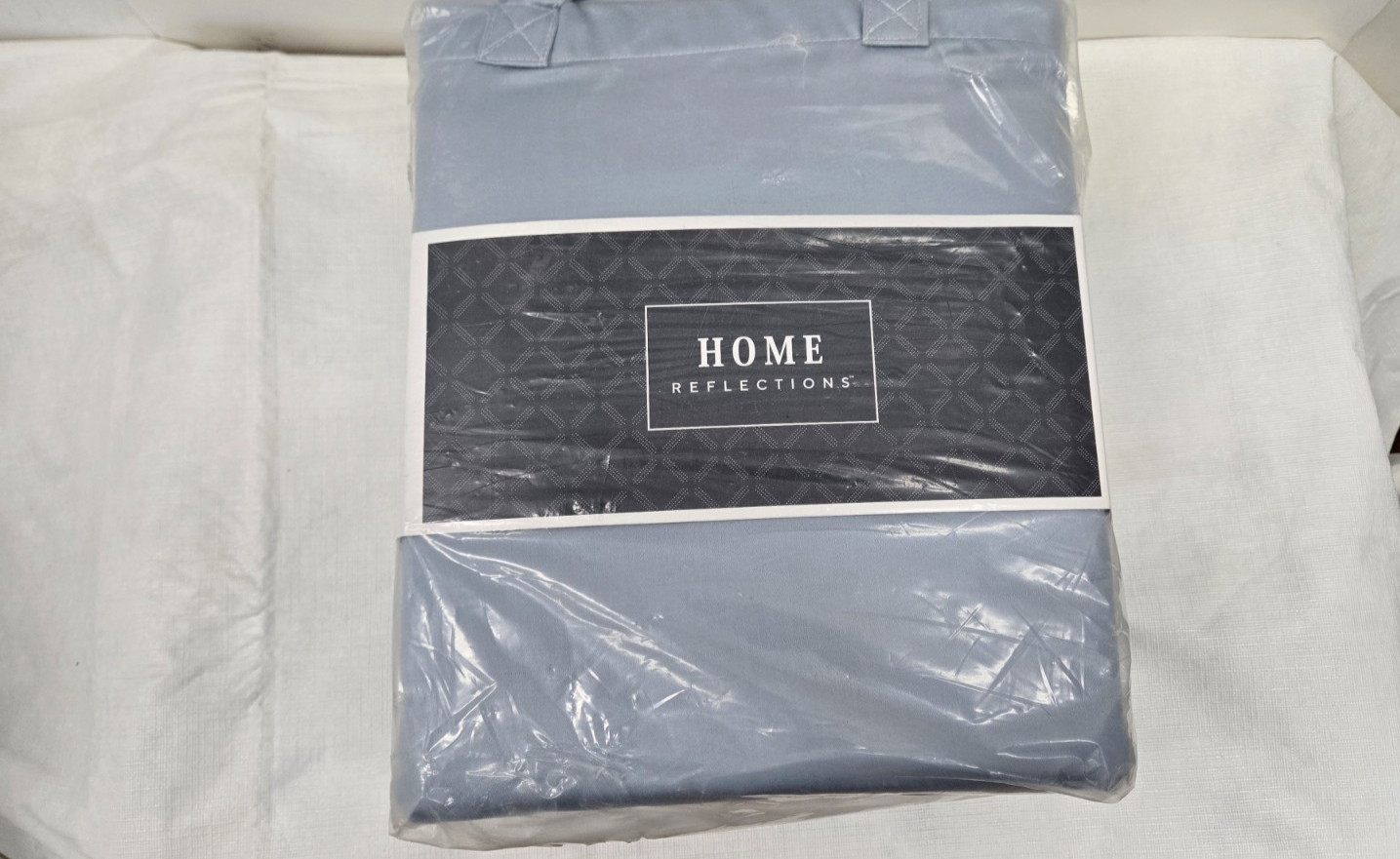 Home Reflections 1000 Thread Count Cotton Blend Sheet Set Queen Periwinkle Blue gallery