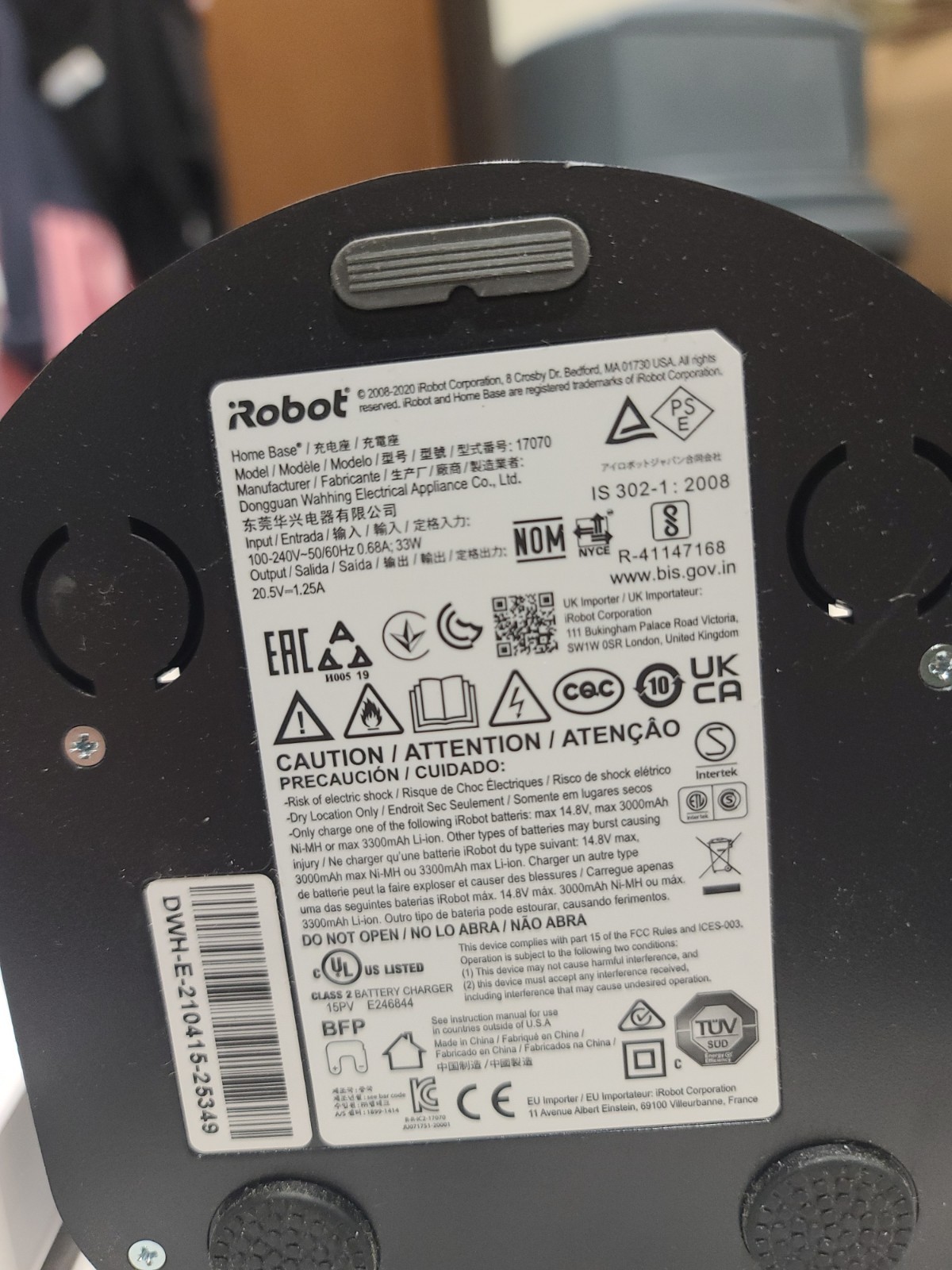 iRobot Roomba Charger Model 17070 Integrated Charging Dock Home Base + Cord gallery