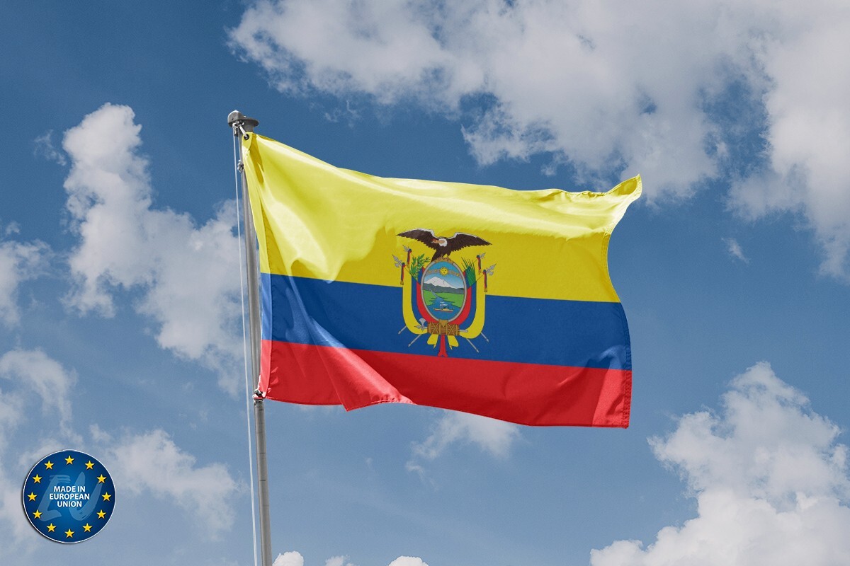 Flag of Ecuador, Unique Design, 3x5 Ft / 90x150 cm size, EU Made gallery