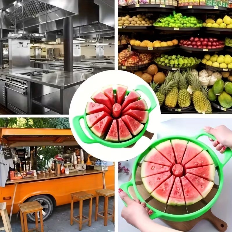 Stainless Steel Watermelon Cutter Fruit Slicer Separator Kitchen Tool Reusable gallery