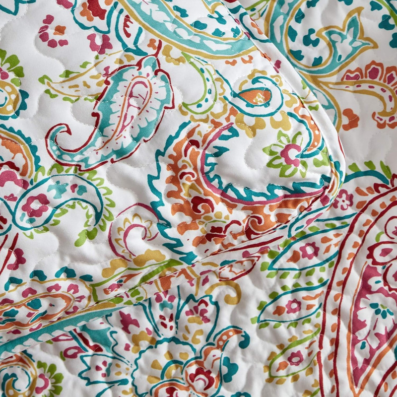 SLEEP ZONE 3-Piece Printed Quilt Set - King Size - Lightweight Reversible Beddin gallery