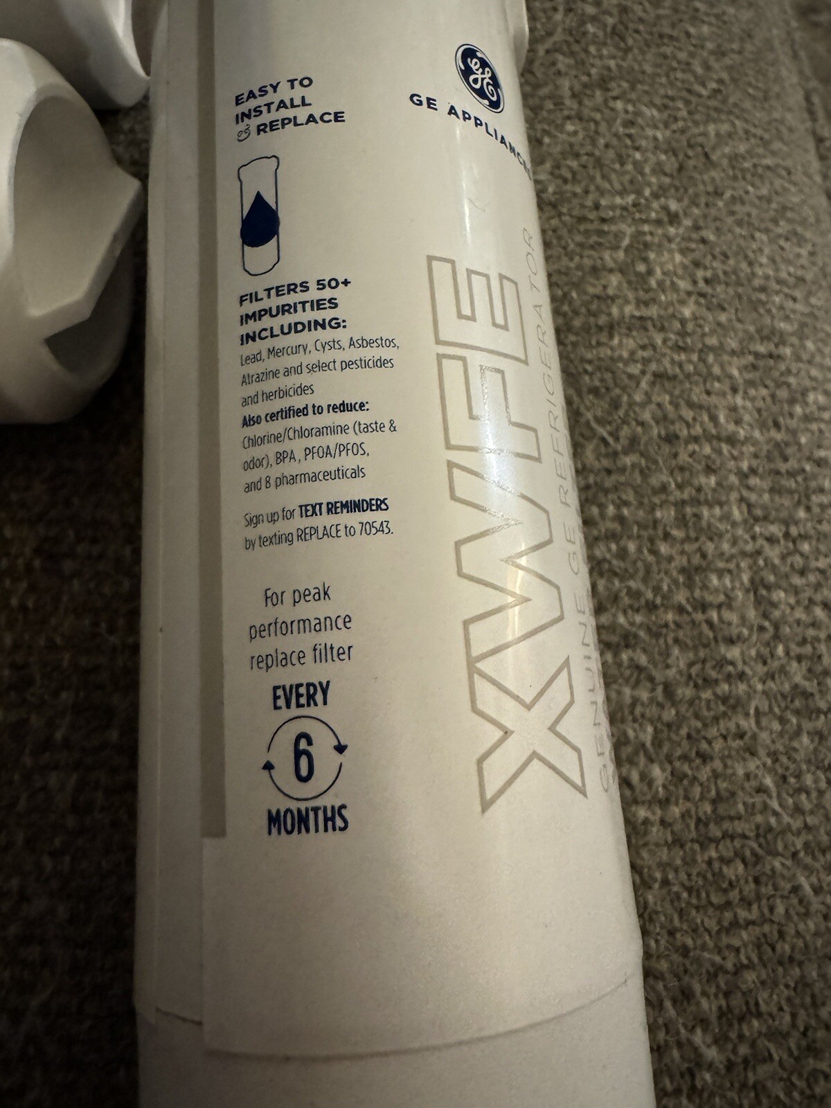 GE XWFE Water Filter OEM White W/Chip See Pics/description gallery