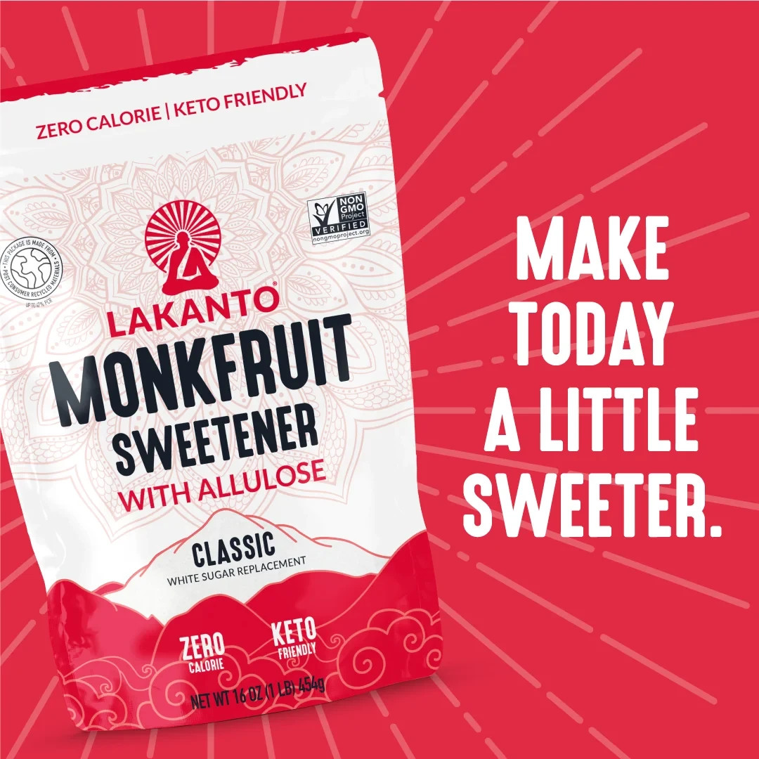 Lakanto Classic Monk Fruit Sweetener with Allulose, 1 lb, 1 Count gallery