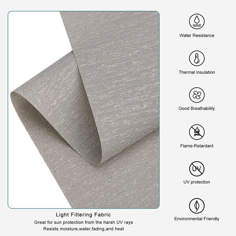 Changshade CUSTOM Light Filtering Window Blind Corded Roller Shade-Free Shipping gallery