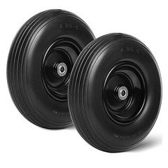 13 Inch 2 PCS Solid Flat Free Replacement Tires and Wheels Flat Free -2Packs