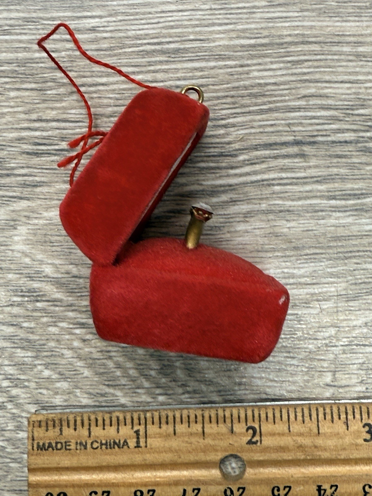 Vintage Engagement Ring in a Box Christmas Ornament gallery