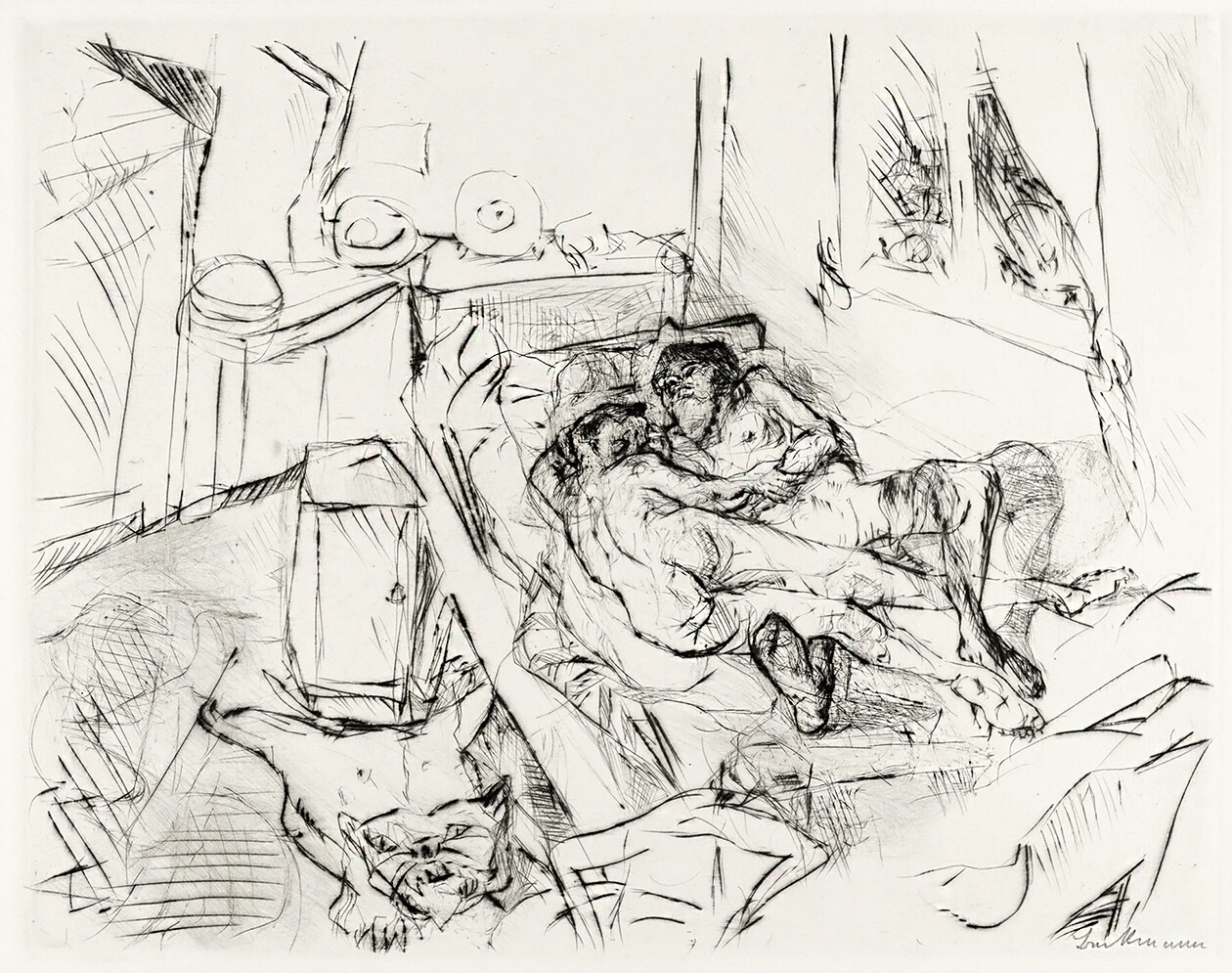 Max Beckmann The Lovers Figures & Portraits Giclée Prints Fine canvas 2000-Now gallery