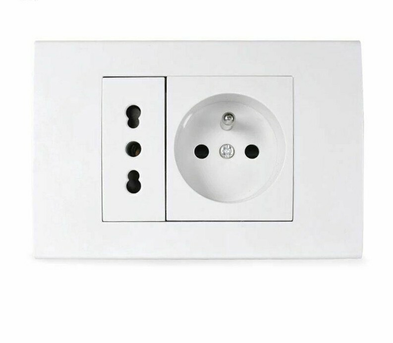 Wall Power Socket Italian/Chile French Standard AC 100-250V Electrical Outlet gallery