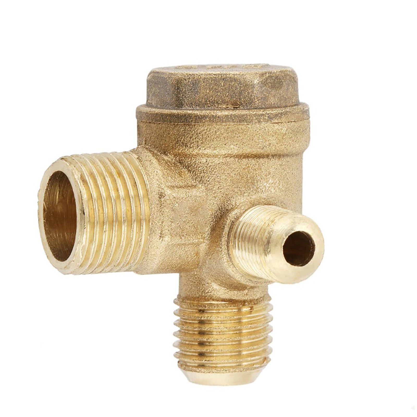 Brass Air Compressor Check Valve Male Thread 90 Degree Normal Pressure Spare gallery
