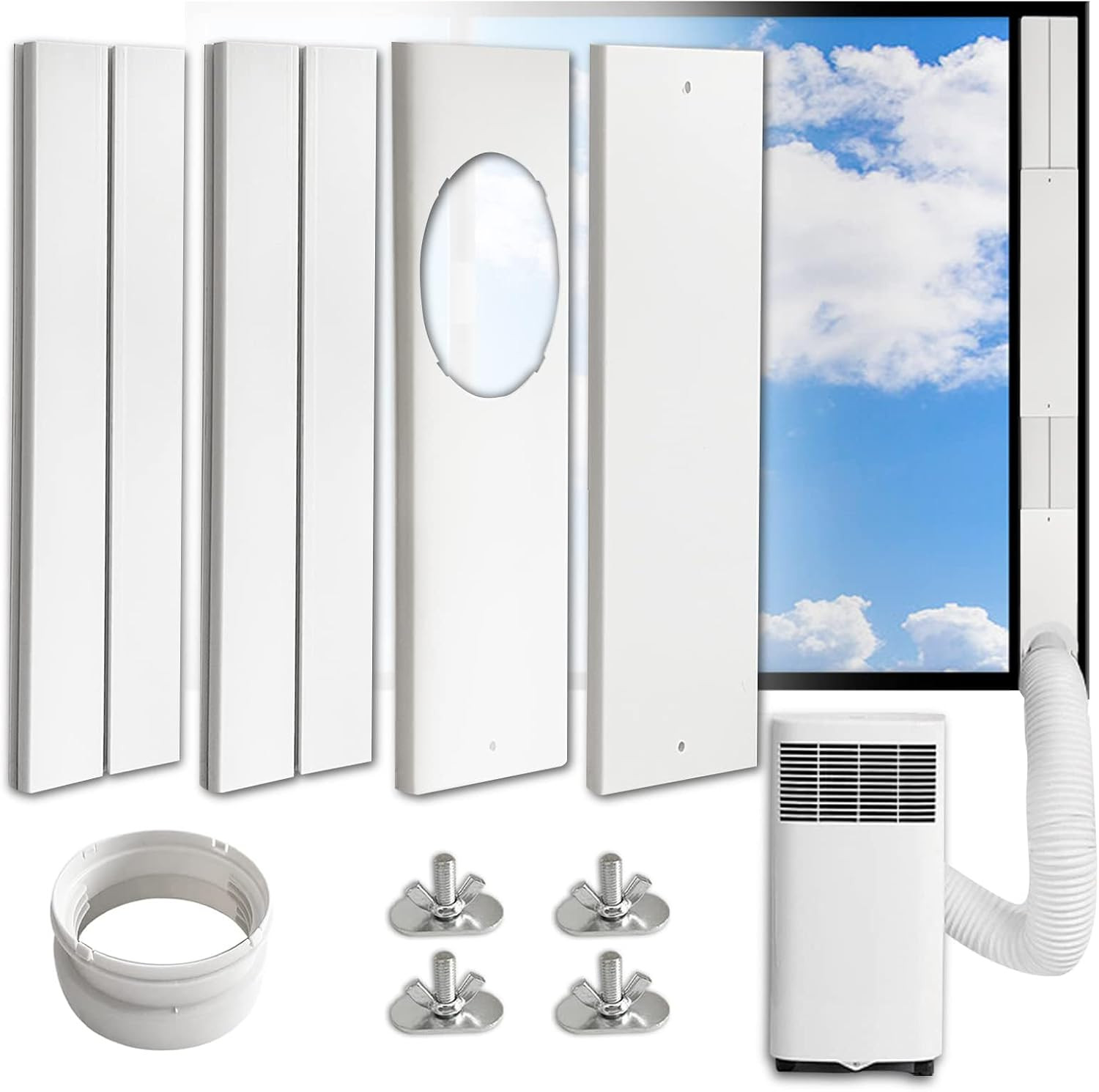 Portable AC Window Vent Kit - Complete Air Conditioner Window Kit, Adjustable PV gallery