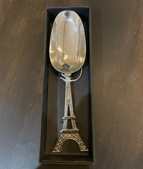 Godinger 9″ ICE SCOOP Silver Art Eiffel Tower ~ In Original Box – B140