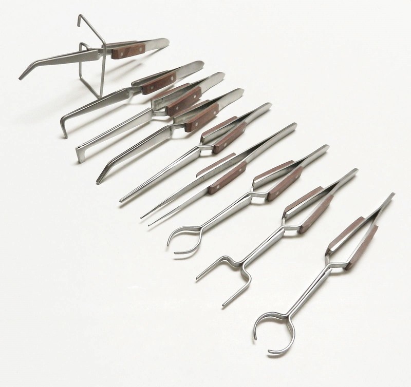 Fiber Grip Tweezers Cross-Locking Soldering All Types Work-holder Tweezer Set -9 gallery