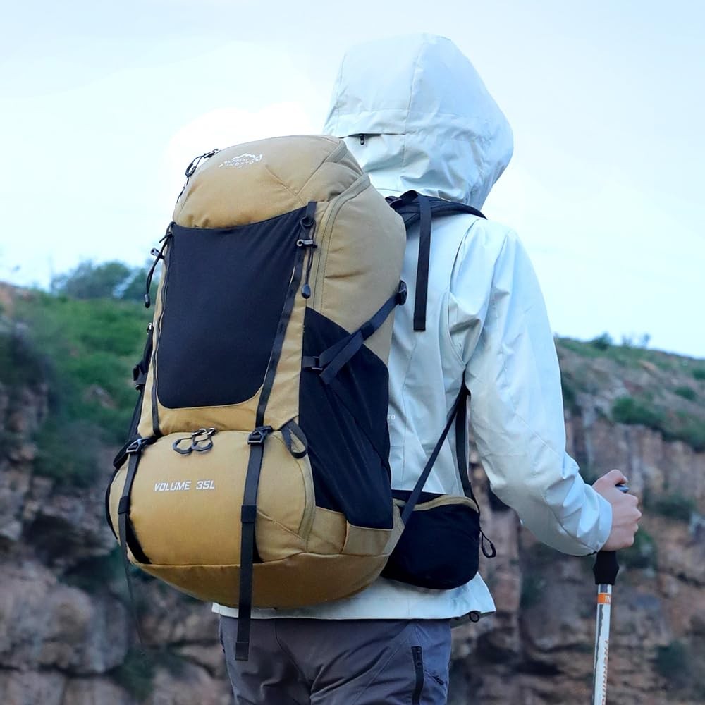 35L Hiking Backpack with 3L Hydration Bladder, Waterproof Rain Cover, Daypack 2
