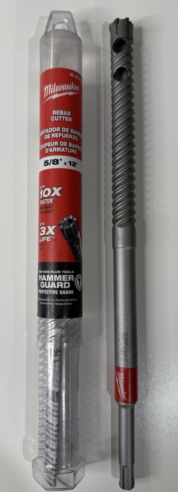 Milwaukee Tool 5/8 In. X 12 In. SDS-Plus Rebar Cutter 48-20-6713 NEW gallery