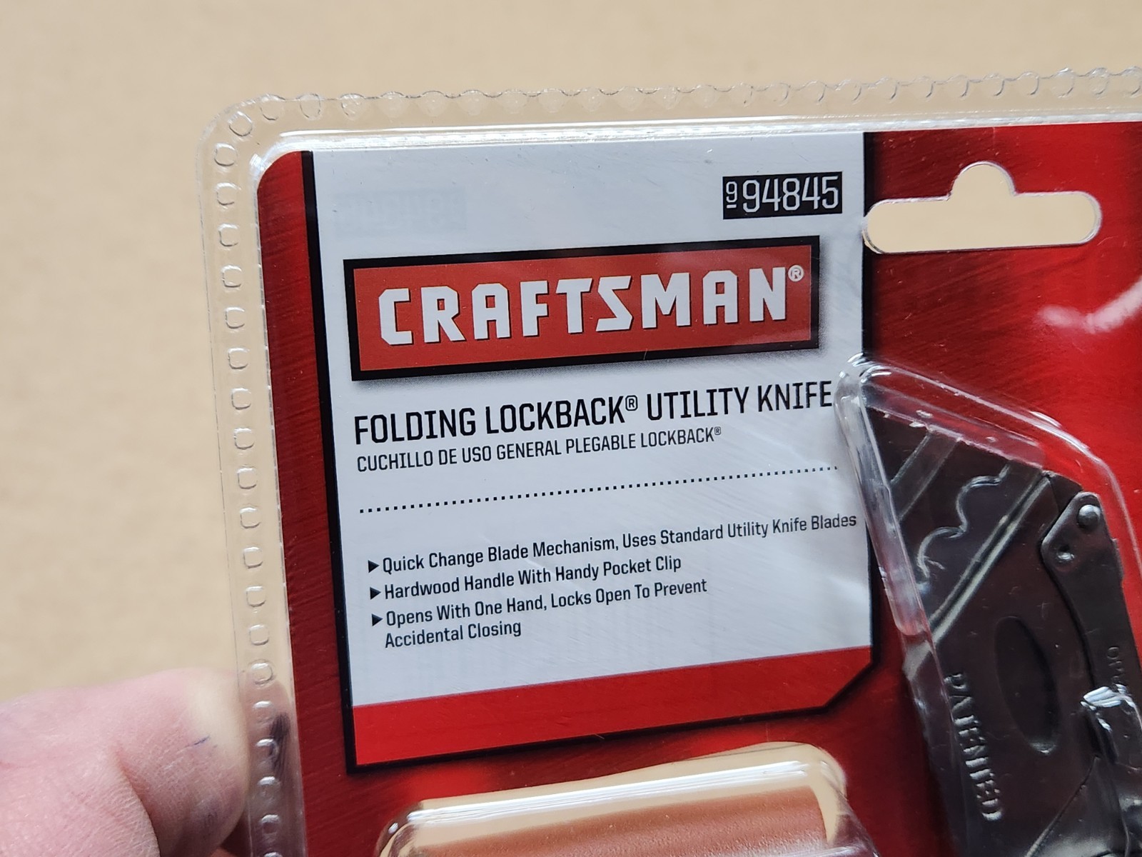 Craftsman FOLDING WOOD HANDLE LOCKBACK UTILITY KNIFE w LEATHER BELT SHEATH NEW gallery