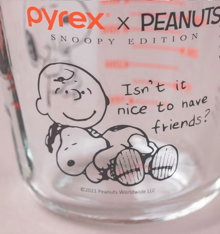 Pyrex x Snoopy Measuring Cup Tempered Glass Heat Resistant 3 Size set gallery
