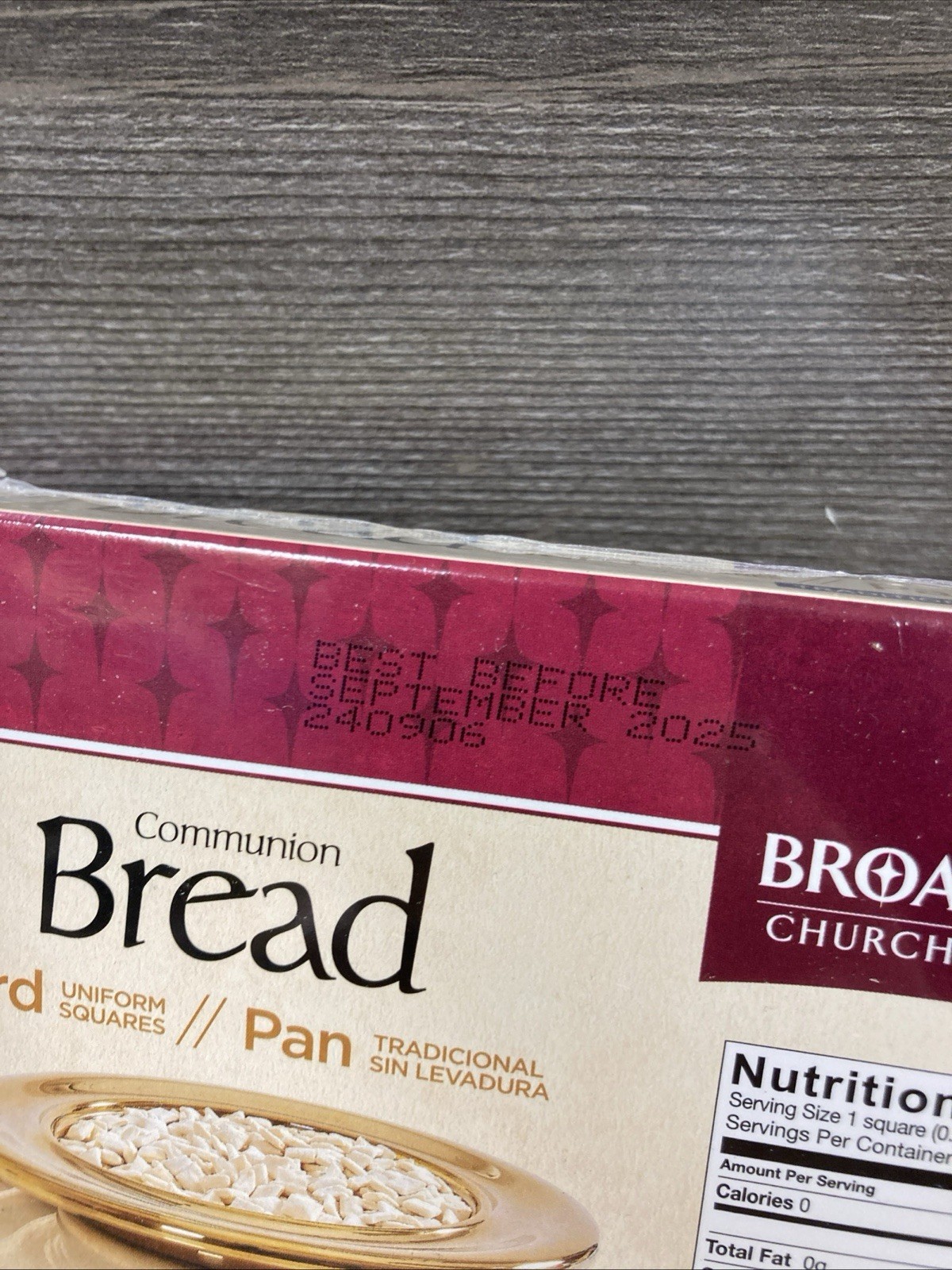 Broadman Church Supplies Communion Bread Hard 500 Count Exp 09/25 gallery