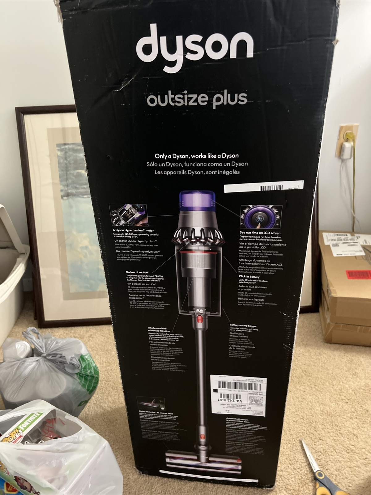 DYSON Outsize Plus Cordless Stick Vacuum Cleaner Nickel Sv29* gallery