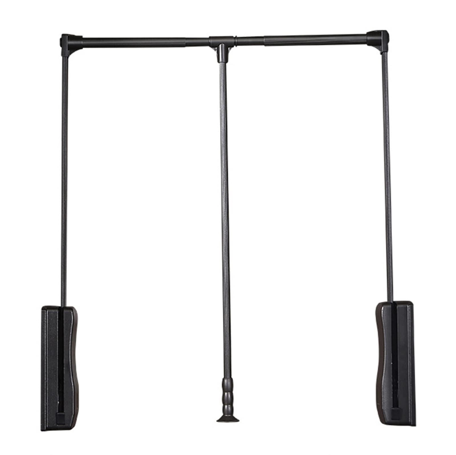 Side Mounted Pull Down Closet Rod Heavy Duty Adjustable 21-47 Inch Wardrobe L... gallery