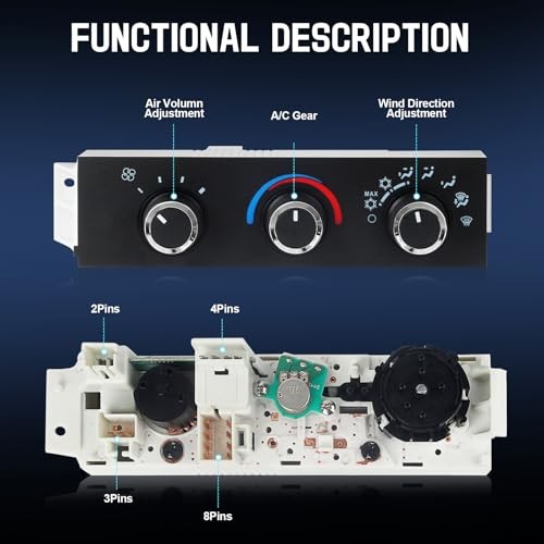 Front Climate Control Module Compatible with 1996-2020 Chevy Express 1500 2500 gallery