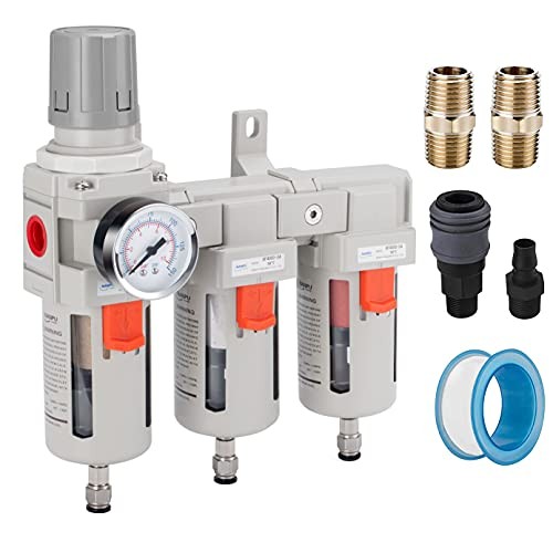 Three Stage Air Drying System - 5 Micron Particulate Filter, 0.5＆0.01 3/8" NPT gallery