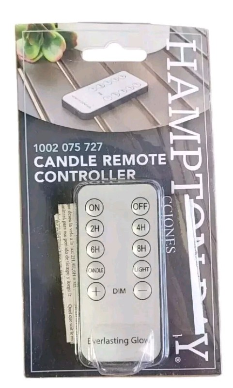 🕯️ ⭐ Hampton Bay Fireglow LED Candle 3"x4.5" White with Remote Control gallery