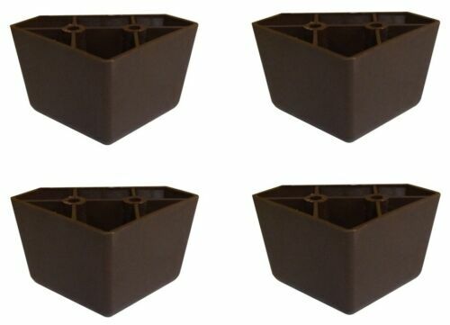 4 Universal Dark Brown Triangle Legs Feet Plastic Furniture Sofa~Couch~Chair gallery