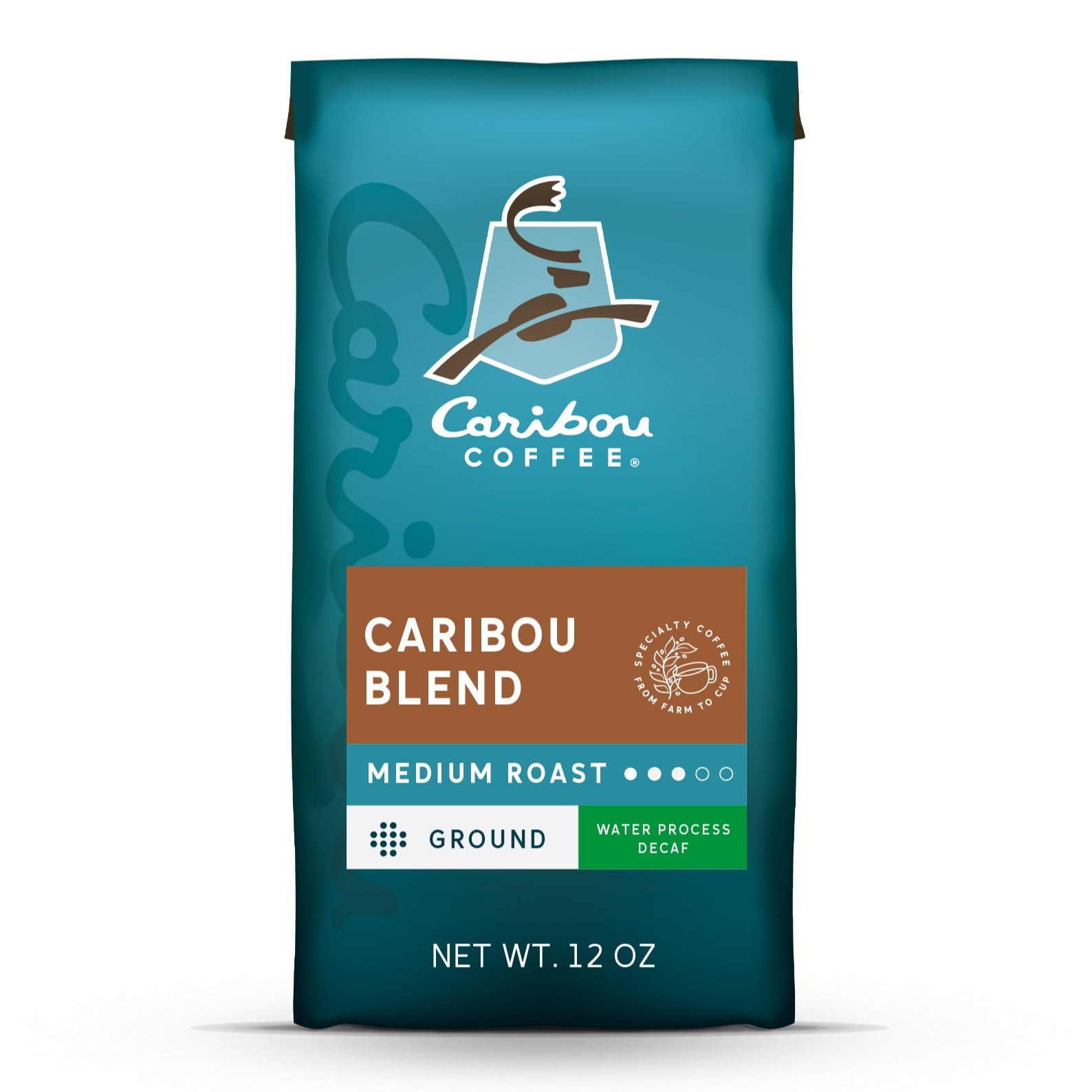 Caribou, Decaf Caribou Blend Premium Medium Roast Ground Coffee, Arabica, 12 oz gallery