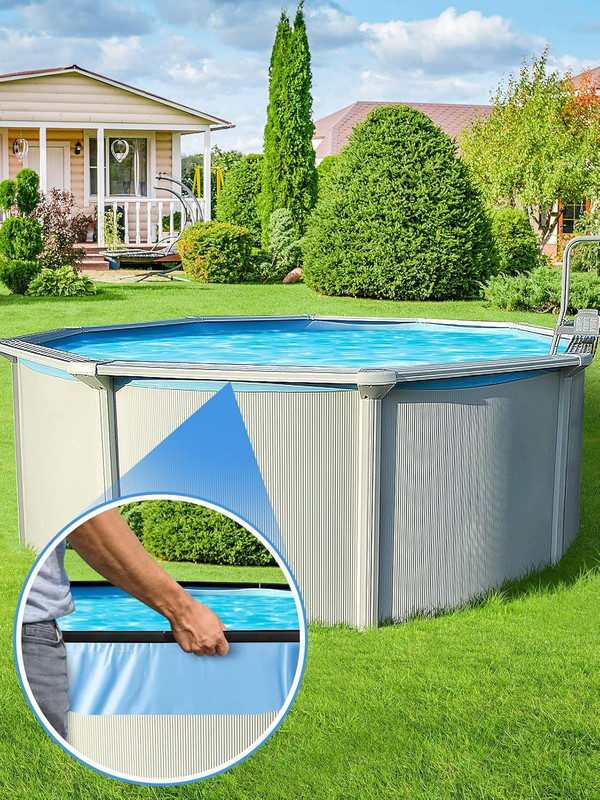 Biggun 24" Extra-Long Coping Strips for Overlap Above Ground Pool Liners - Easy gallery