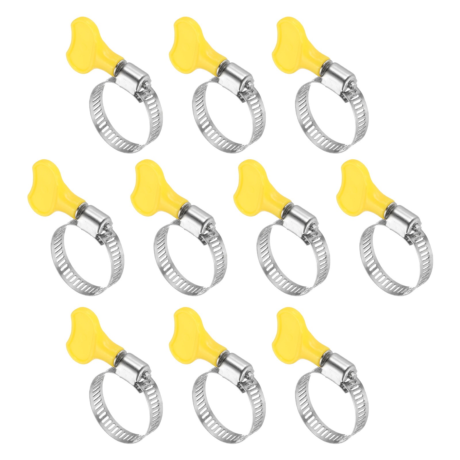 10 Pcs 19-29mm Adjustable Stainless Steel Pipe Ties for Clamping gallery
