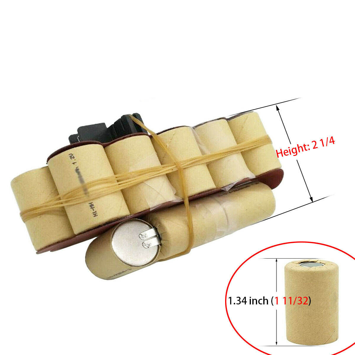 Battery Pack For Black&Decker 24V FS24BX 2000mah 2.0AH NiMH TOPEND-NO SOLDERING gallery