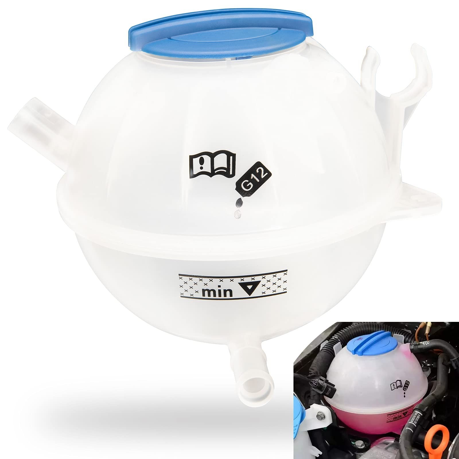 Radiator Coolant Overflow Reservoir Expansion Recovery Tank for VW Jetta Golf... gallery