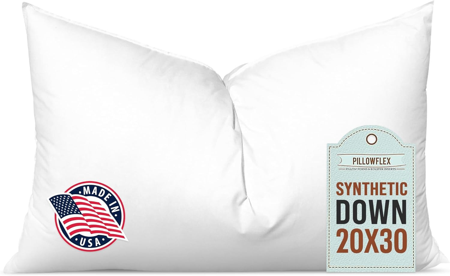 Pillowflex Synthetic down Pillow Insert - 20X30 down Alternative Pillow, Ultra S gallery