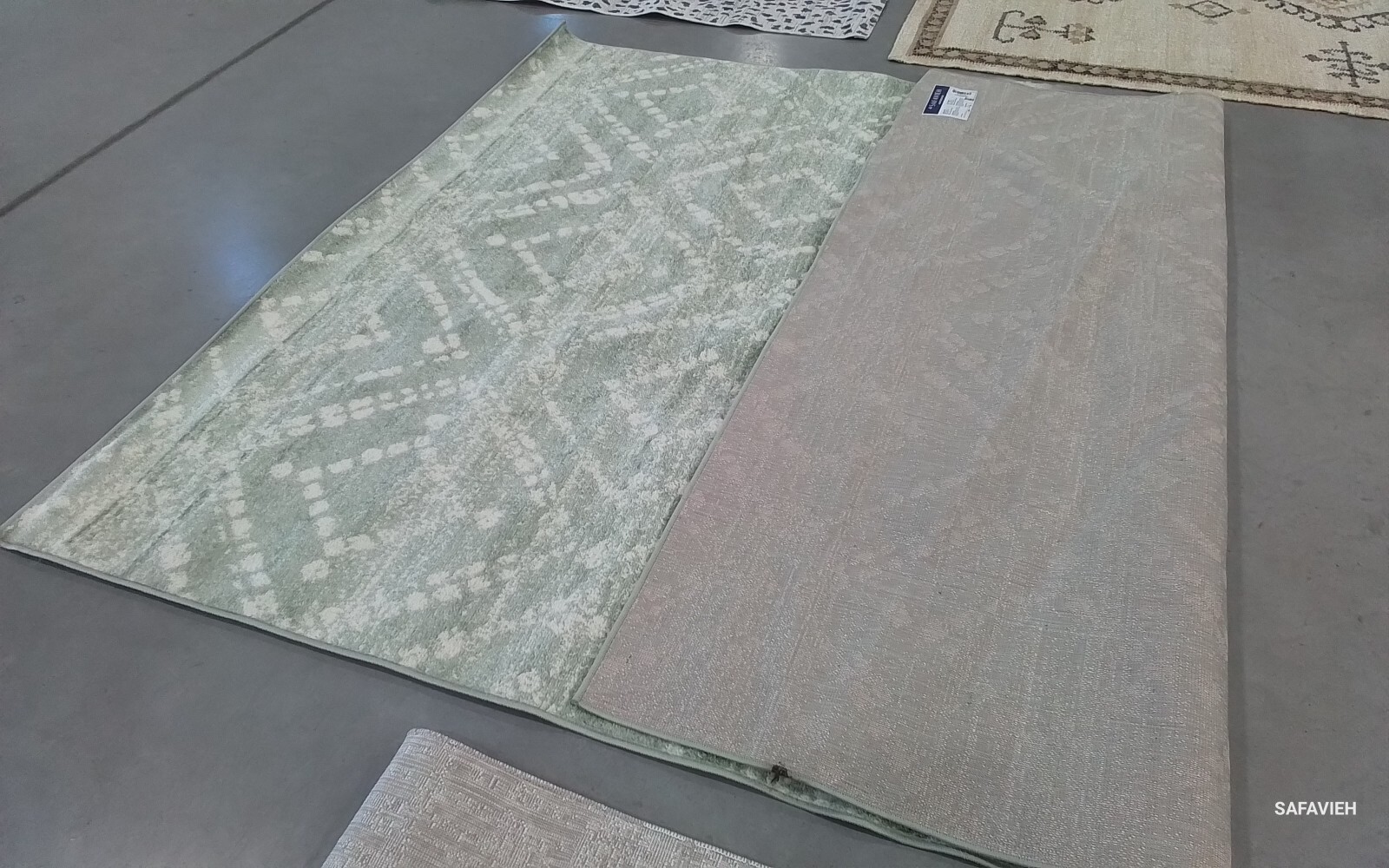 GREEN IVORY 8'-0" x 10'-0" Binding Stain Rug, Reduced Price 1172770737 ADR131Y-8 gallery