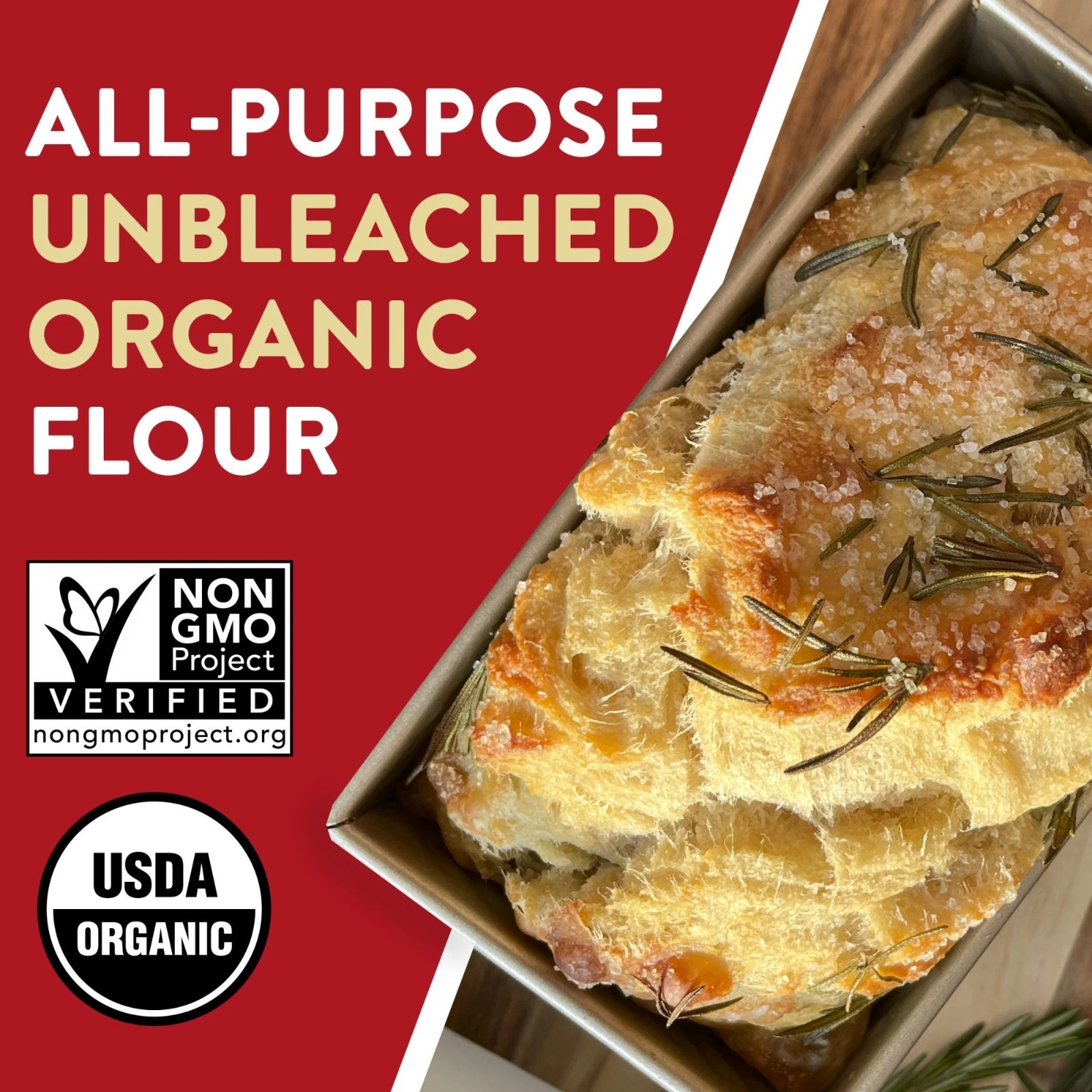 Arrowhead Mills Organic Unbleached All-Purpose Flour, 5 lb bag gallery