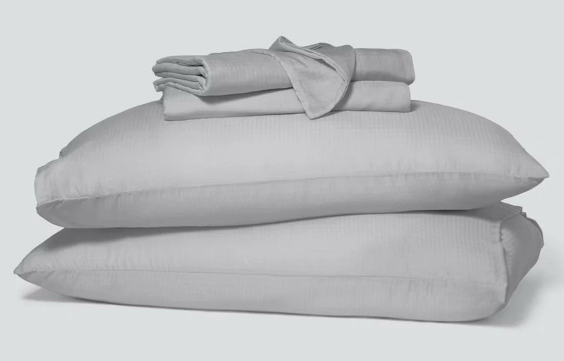 Casper Hyperlite 100% TENCEL Lyocell Cooling Weave GREY 4pc FULL Sheet Set NWT gallery
