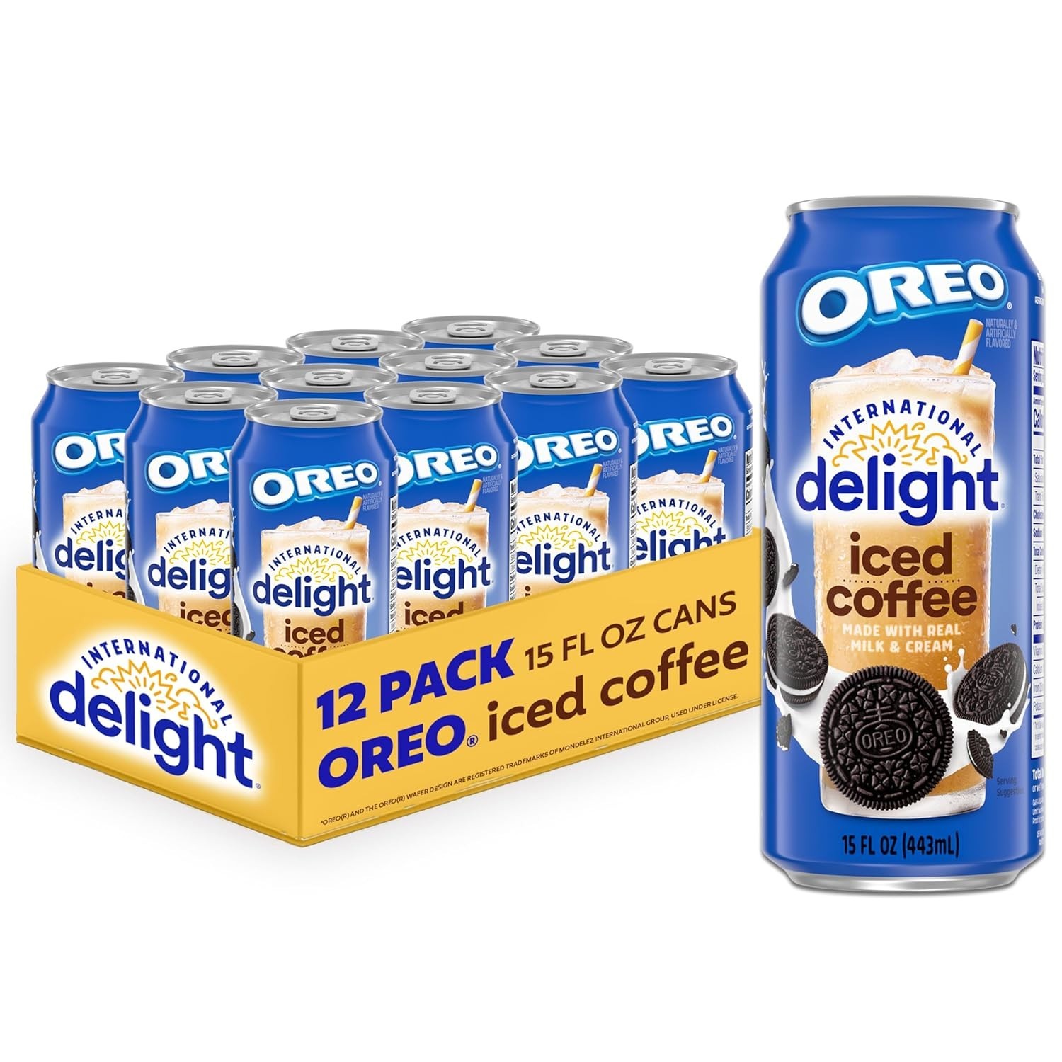 International Delight Iced Oreo Coffee Drink 15 oz ( Pack of 12 )~08/2026 gallery