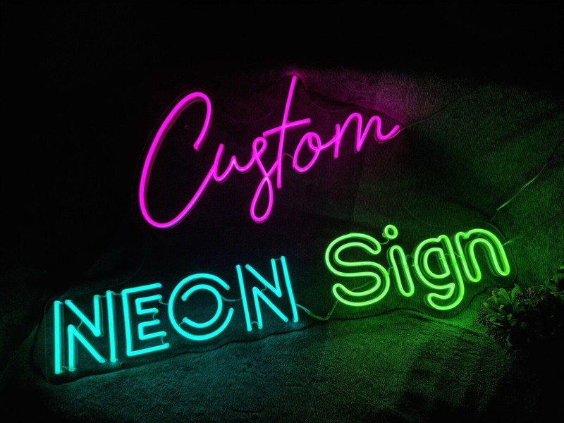 Custom Made Neon Sign Personalized Light Lamp Handmade Real Glass Tube Artwork gallery