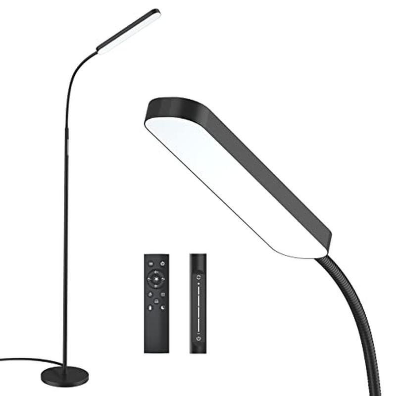 15W Bright LED Floor Lamp Remote Touch Control Adjustable Gooseneck 3000K-6000K gallery