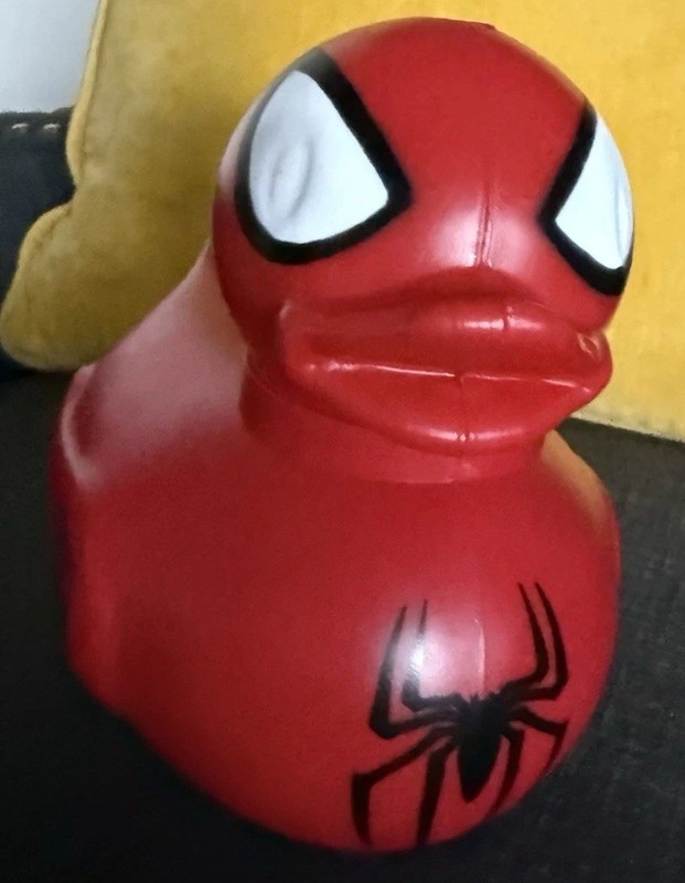 Spiderman Red Black Plastic Drink Coco Bongo Huge Duck Mexico Collector VISIT US gallery