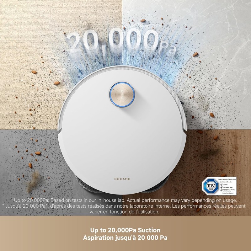 DREAME X50 Ultra Complete White Robot Vacuum 20,000Pa Suction Pet-Friendly｜NEW gallery