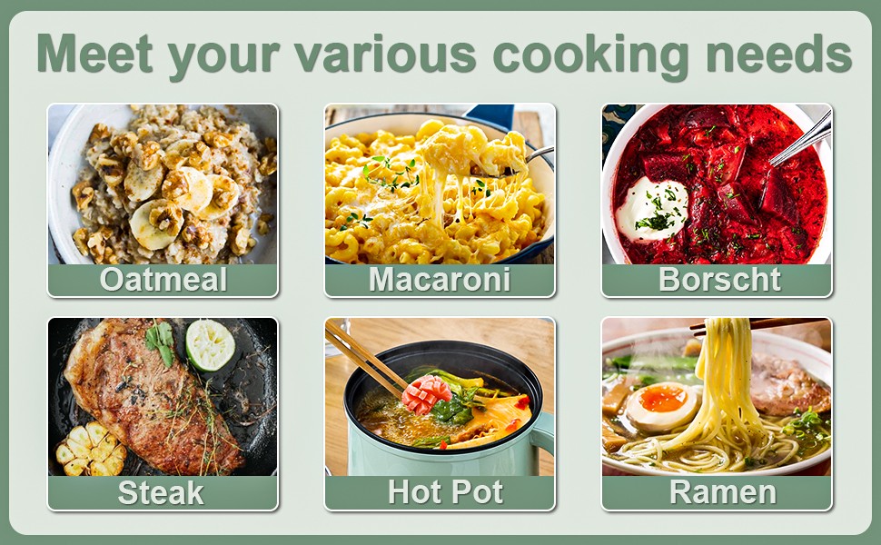 Smart Mini Hot Pot with Timer and Automatic Shut Off 1.2L Non-Sti Rapid gallery