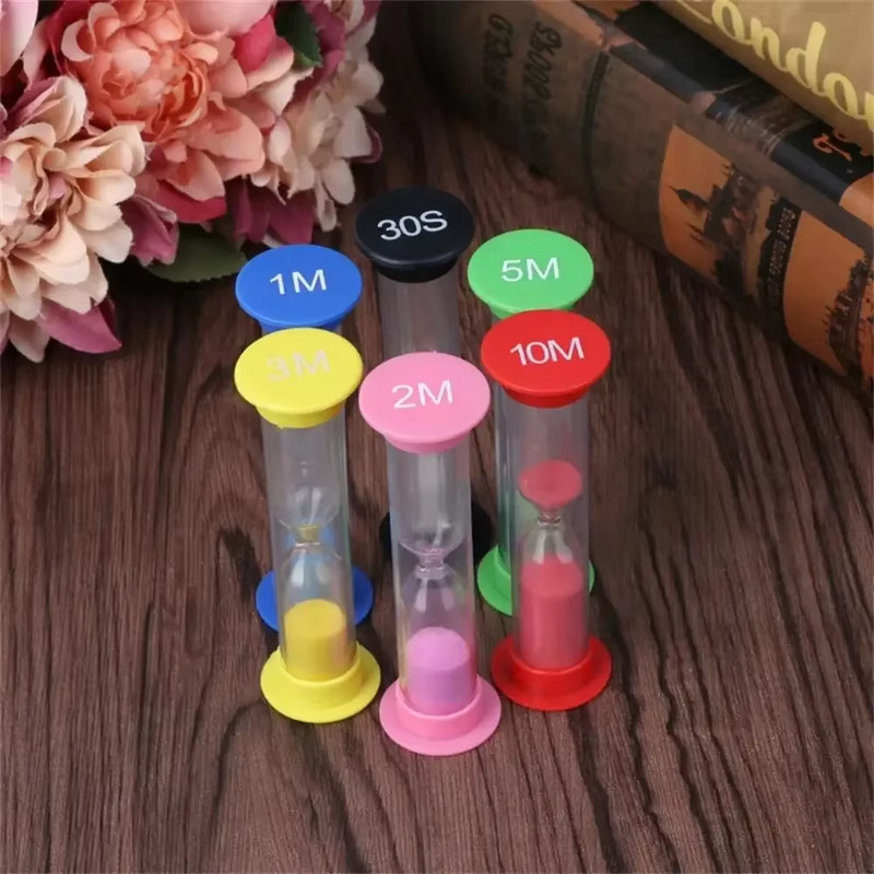 Plastic Sand Timer Small 30 Seconds/1 Minute/2 Minutes/3 Minutes/5 Minutes/10 Mi gallery
