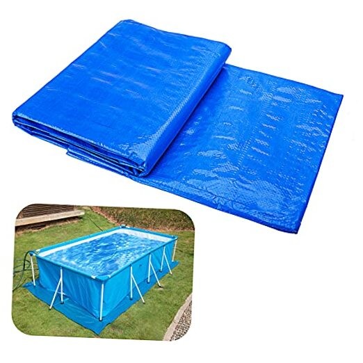 codree 9.7 x 6.7 Ft Rectangular Pool Ground Cloths- Waterproof PE Swimming