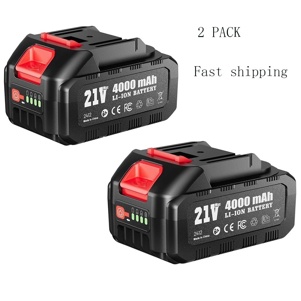 2PACK 21V 4000mAh Rechargeable Battery for Chainsaw Impact Wrench Power Tool gallery