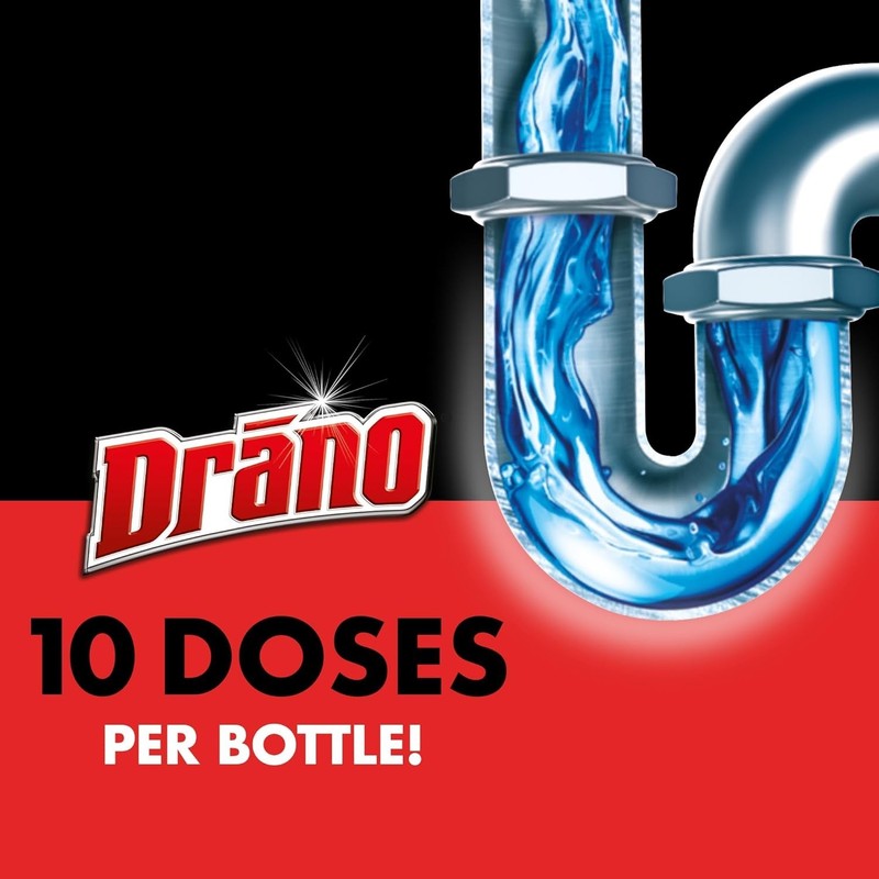 Drano Max Gel Drain Clog Remover, 160 Ounces, 2 Count gallery