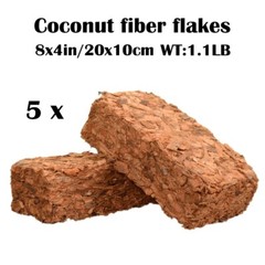 Coconut Shell Expanded Bricks, 5 lbs – Coconut Peat Moss for Plants