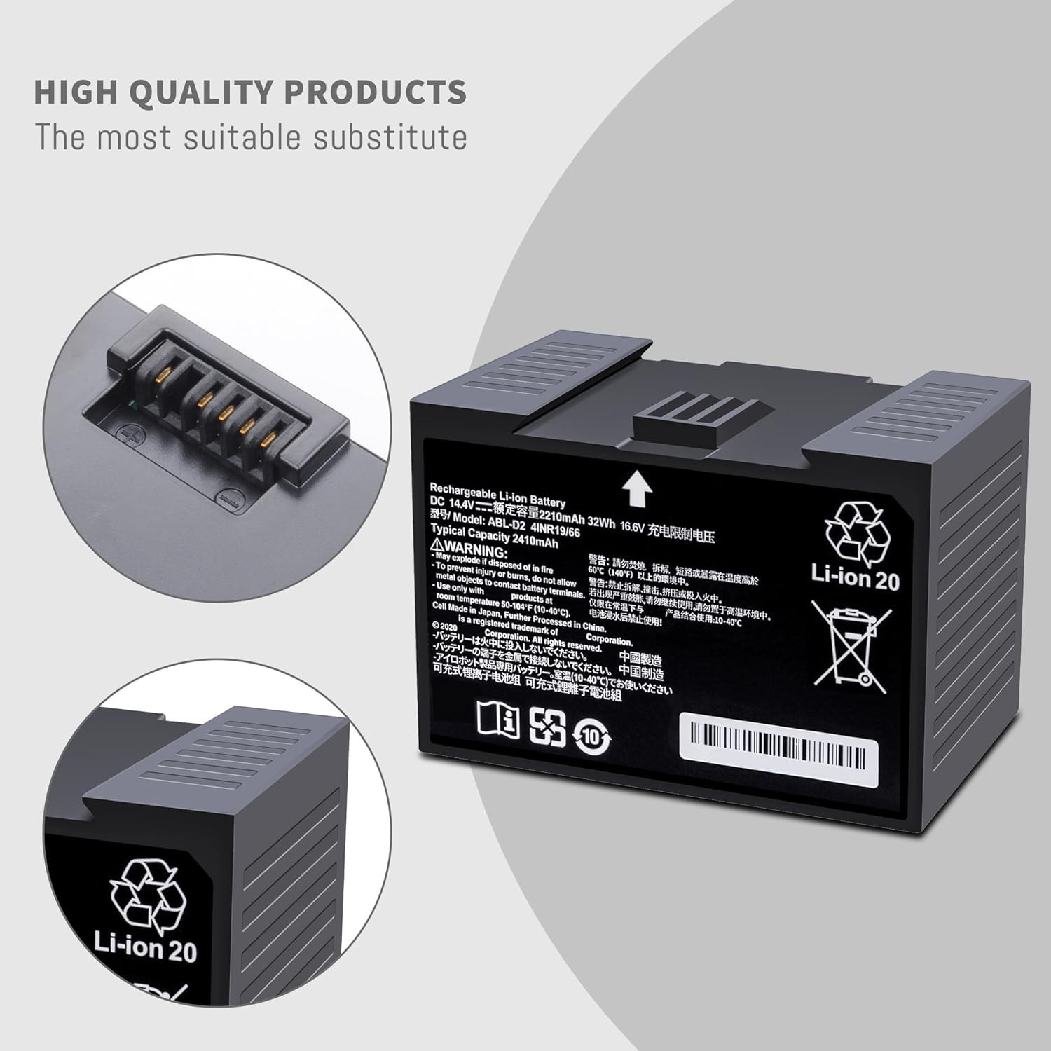 ABL-D2 Battery for iRobot Roomba j7 i7 i4 i6 i8 Series, j7 j7+ j7550 i4 i4+ i415 gallery