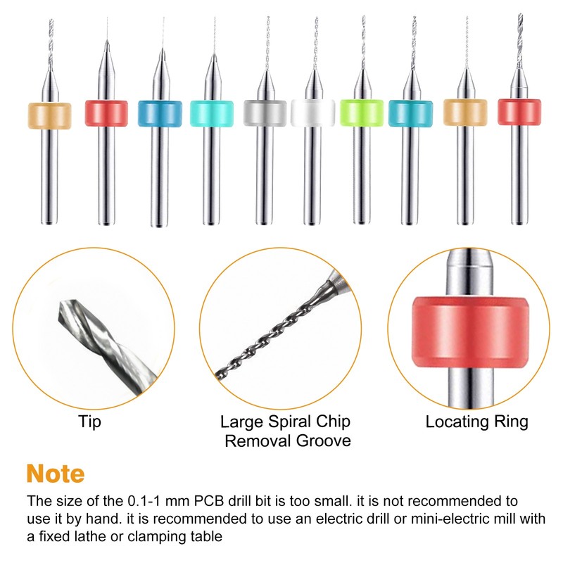 60Pcs Mini Micro Hand Drill Bits Set Small Manual Keyless Chuck Pin Vise Rotary gallery